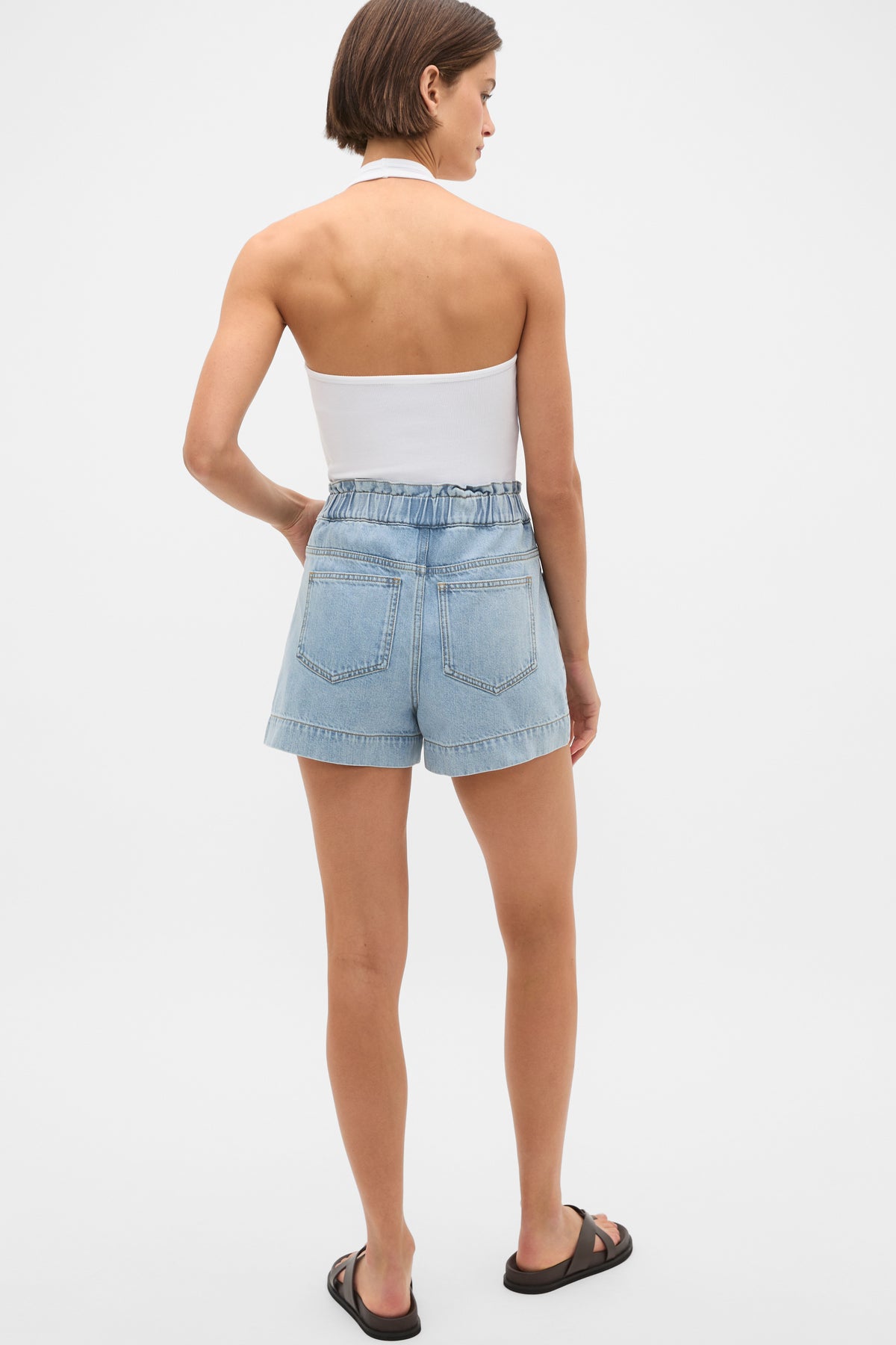 Core Denim Relaxed Paperbag Short
