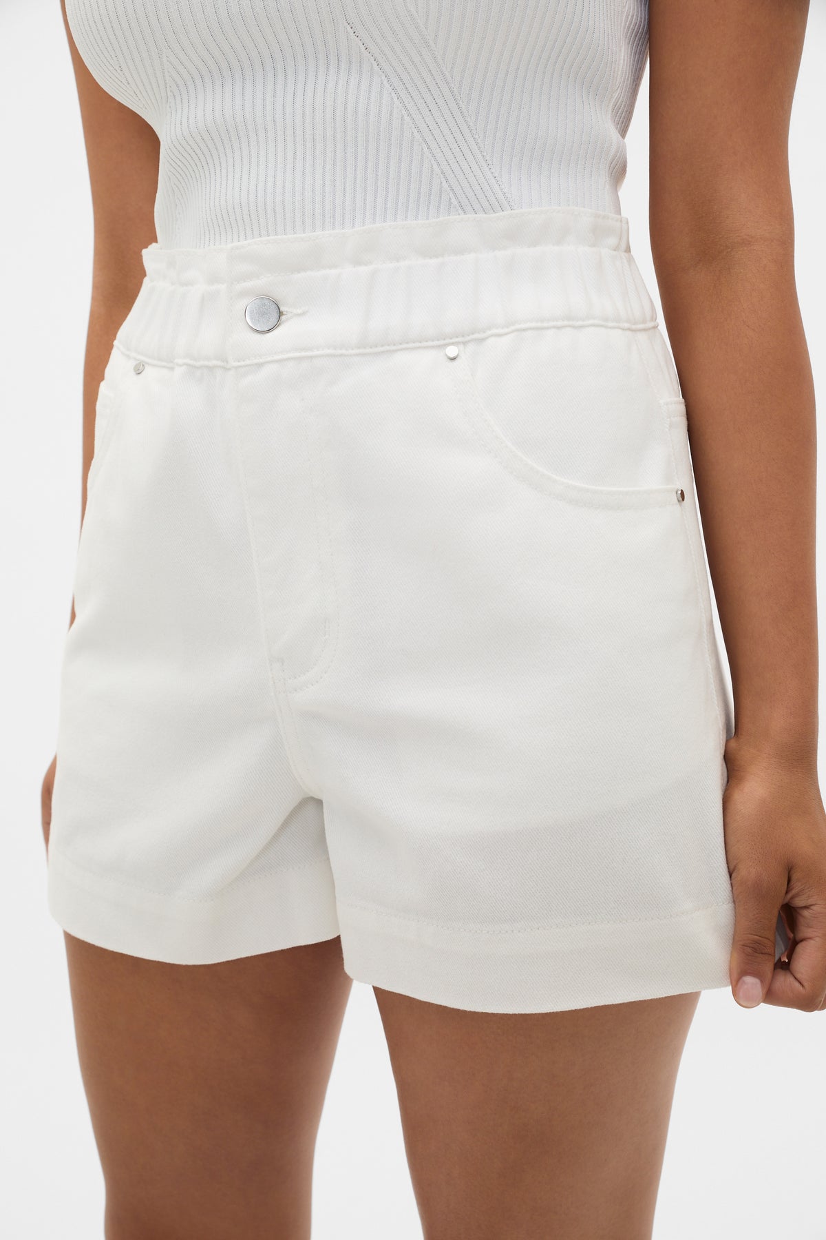 Core Denim Relaxed Paperbag Short