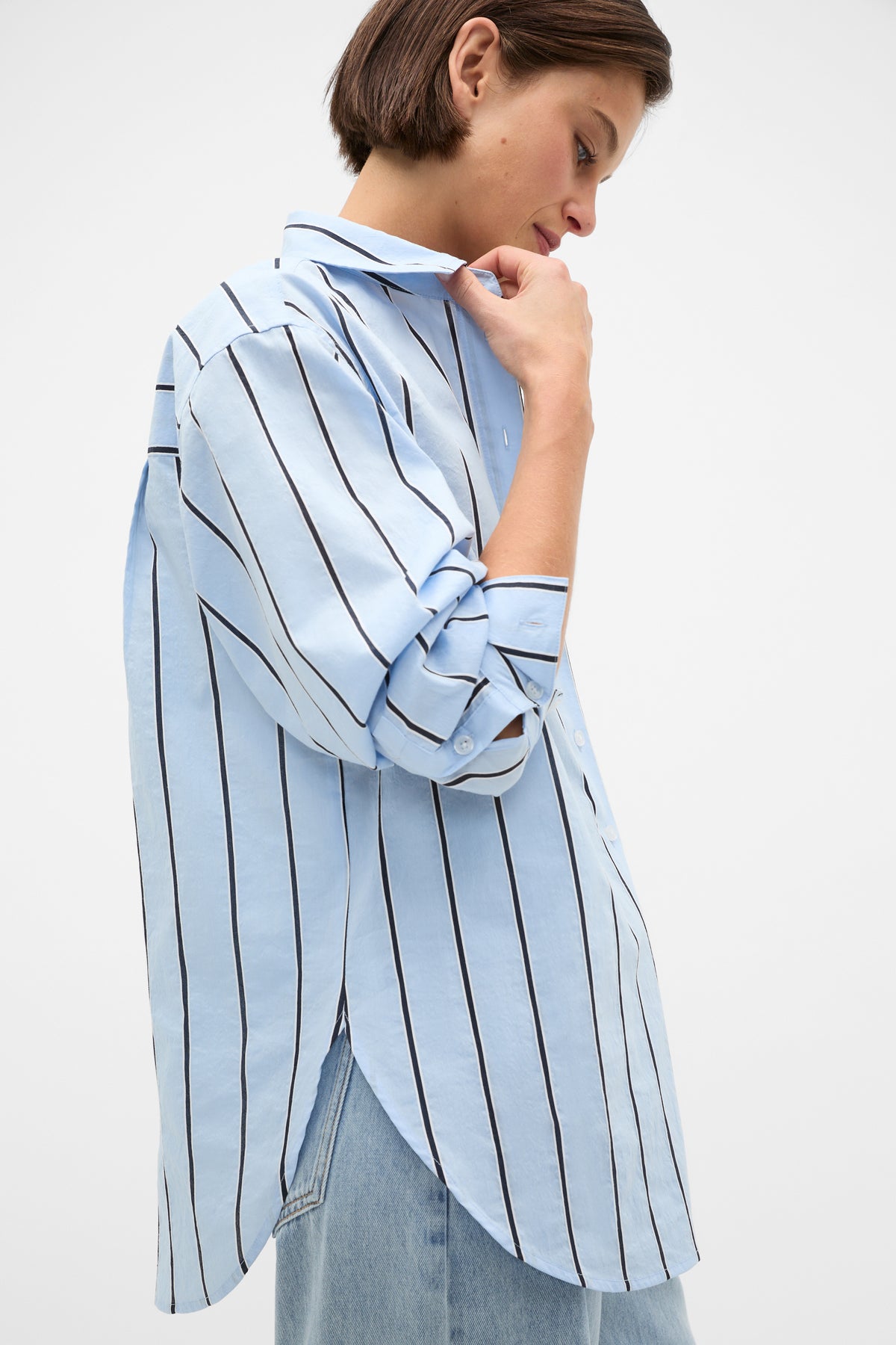 Textured Stripe Pocket Shirt