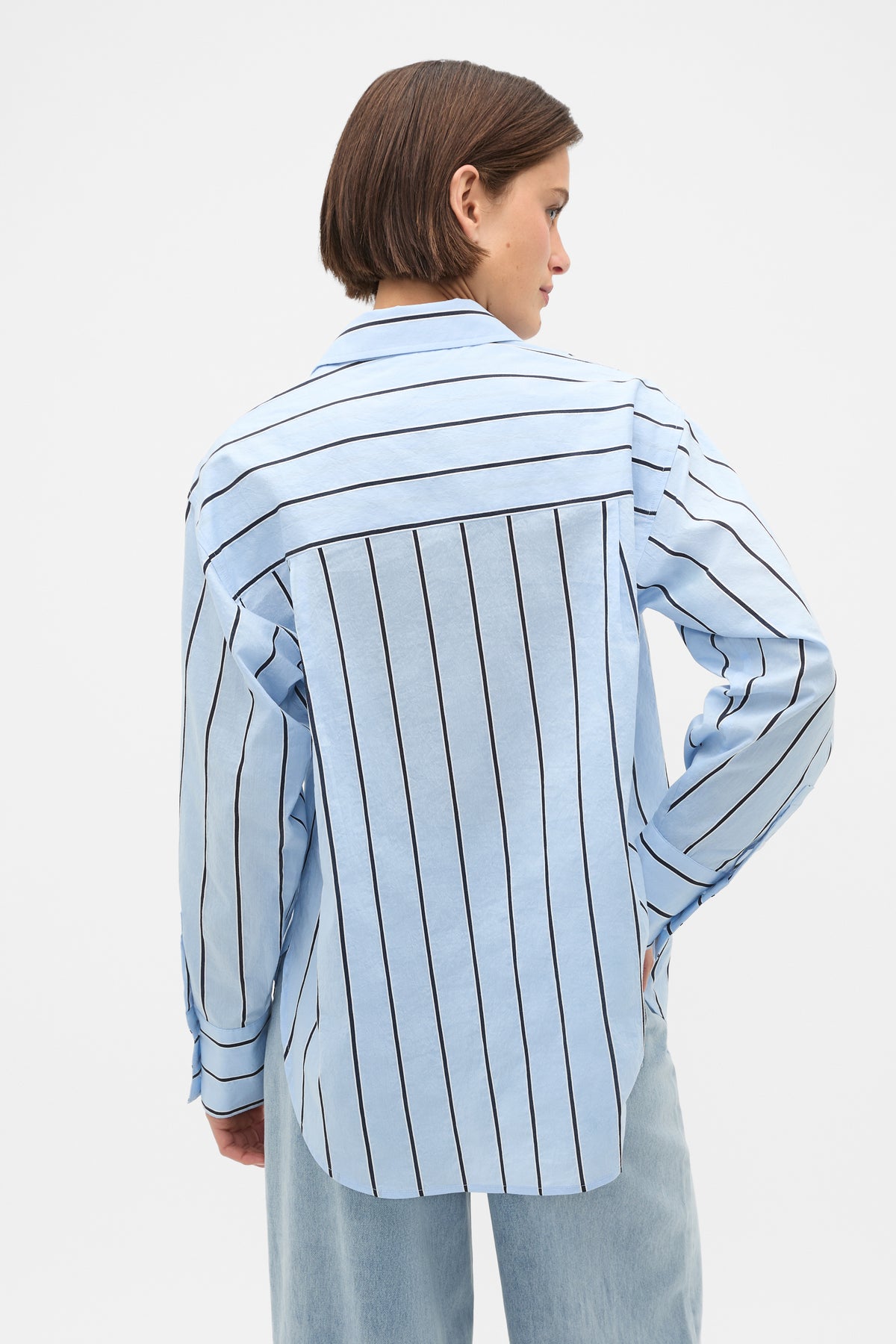 Textured Stripe Pocket Shirt
