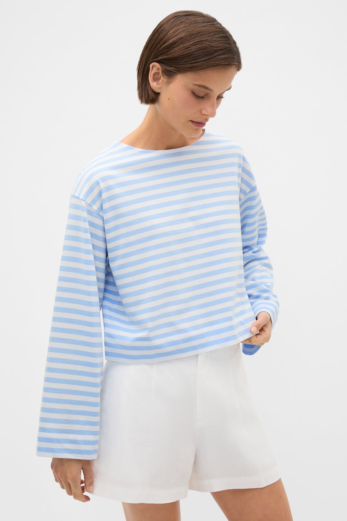Boatneck Long Sleeve Top