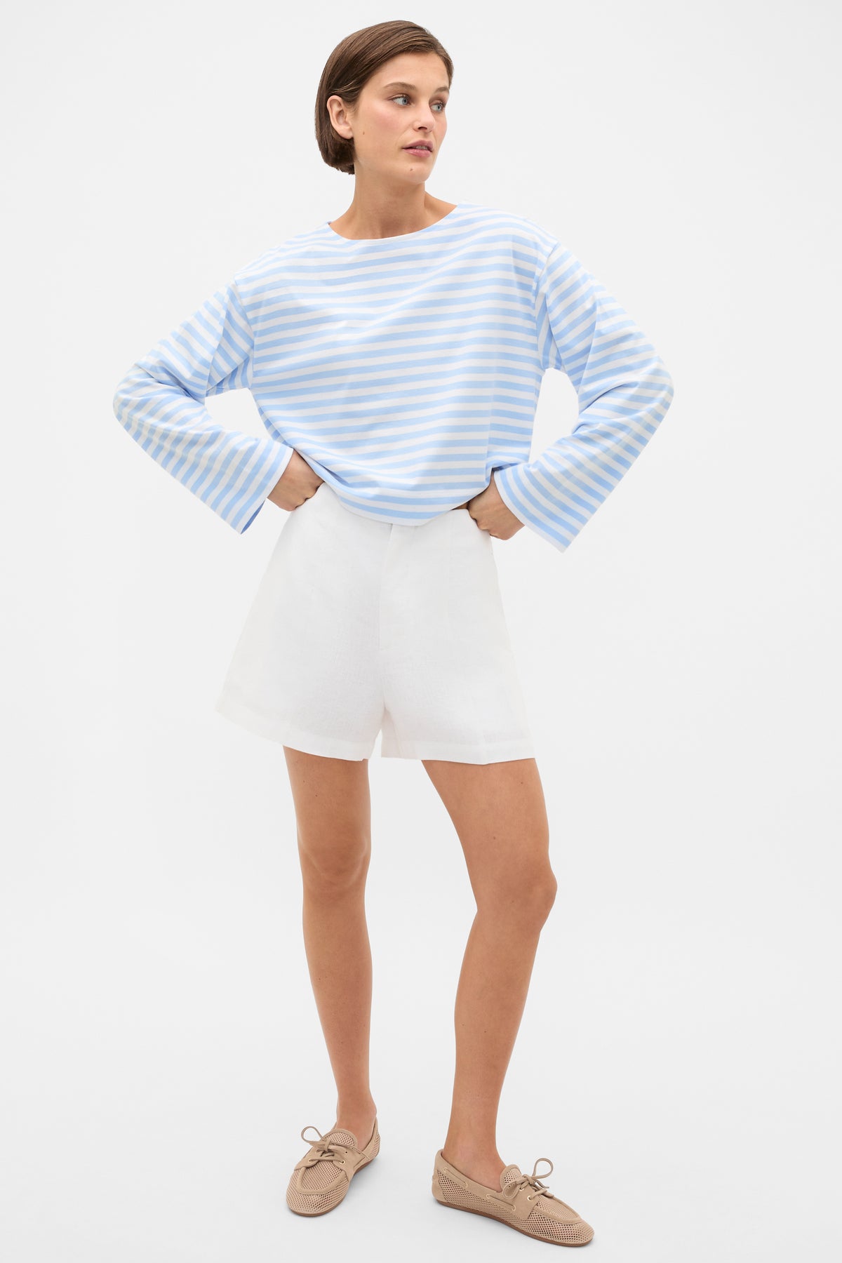 Boatneck Long Sleeve Top