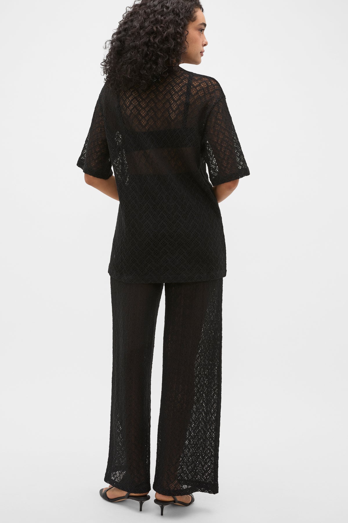 Lace Sheer Boxy Tee