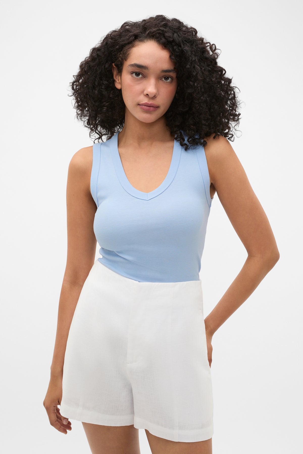 Australian Cotton V Neck Tank