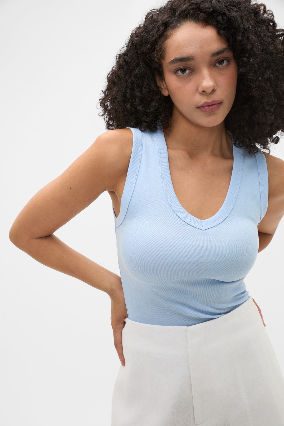 Australian Cotton V Neck Tank