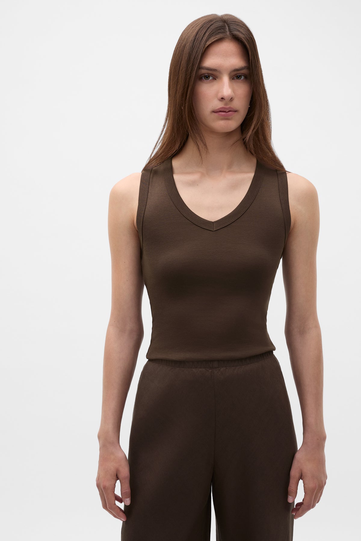 Australian Cotton V Neck Tank