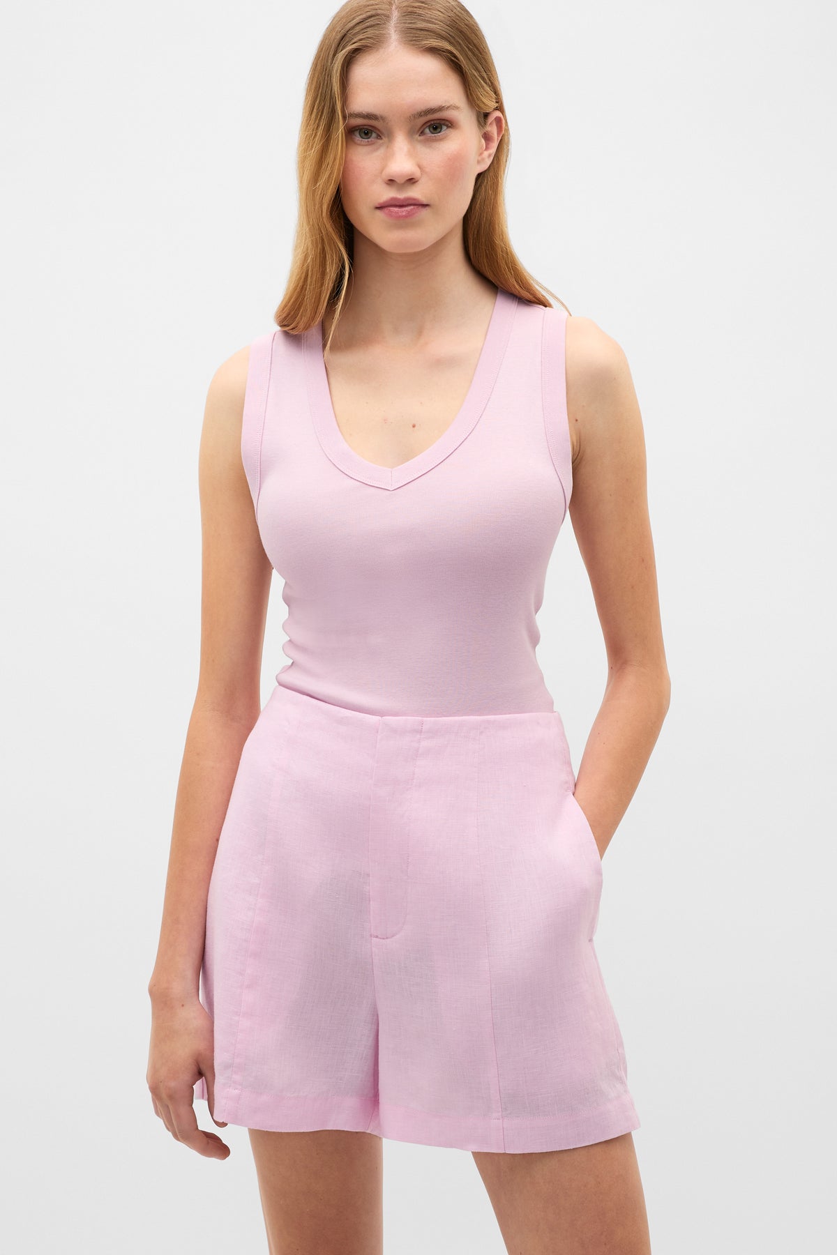 Australian Cotton V Neck Tank