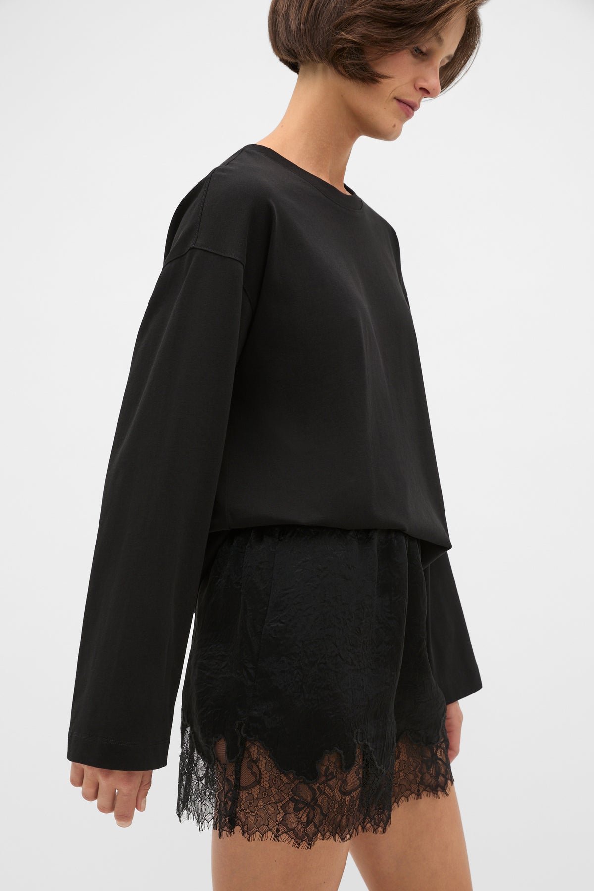 Cotton Relaxed Long Sleeve Top