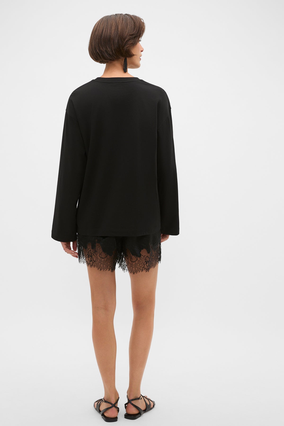 Cotton Relaxed Long Sleeve Top