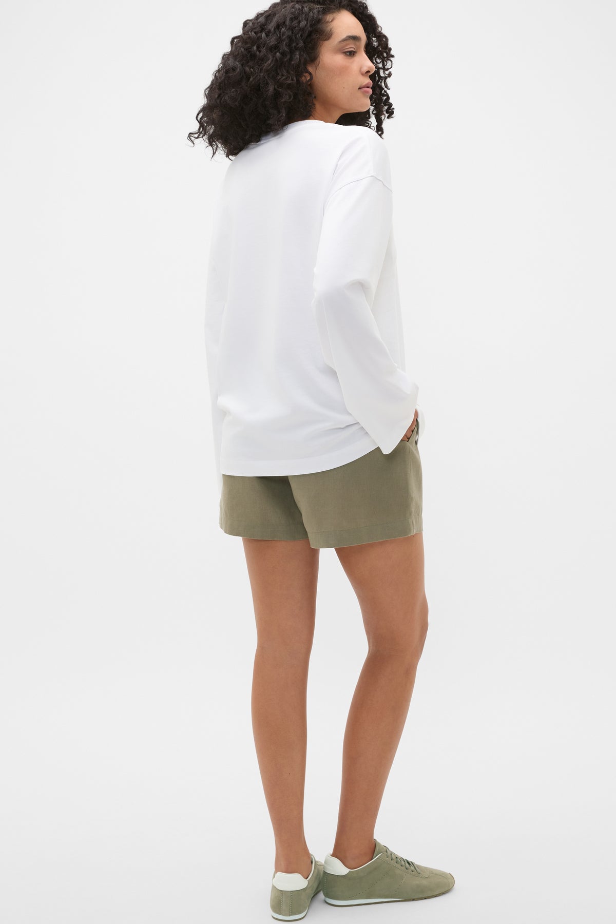 Cotton Relaxed Long Sleeve Top