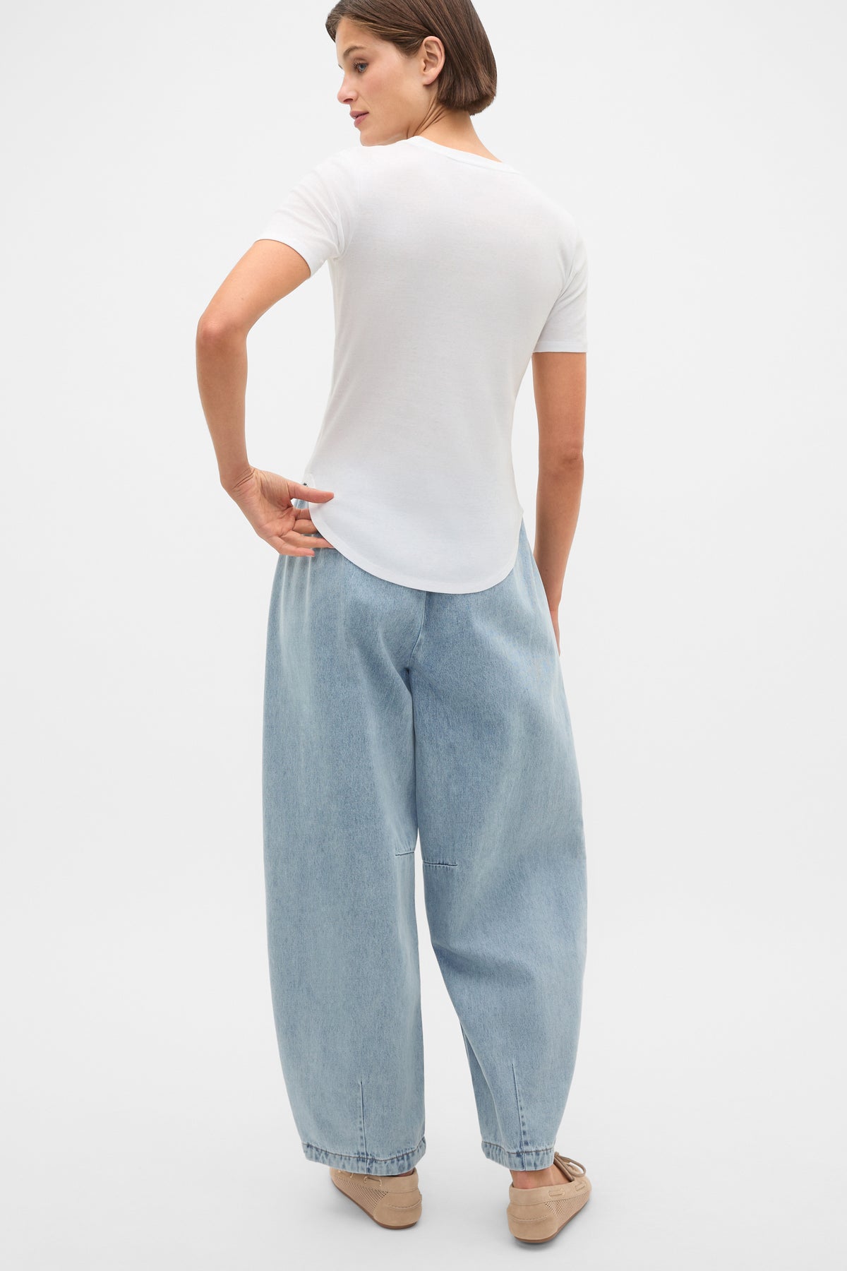 Cotton Curve Hem Tee