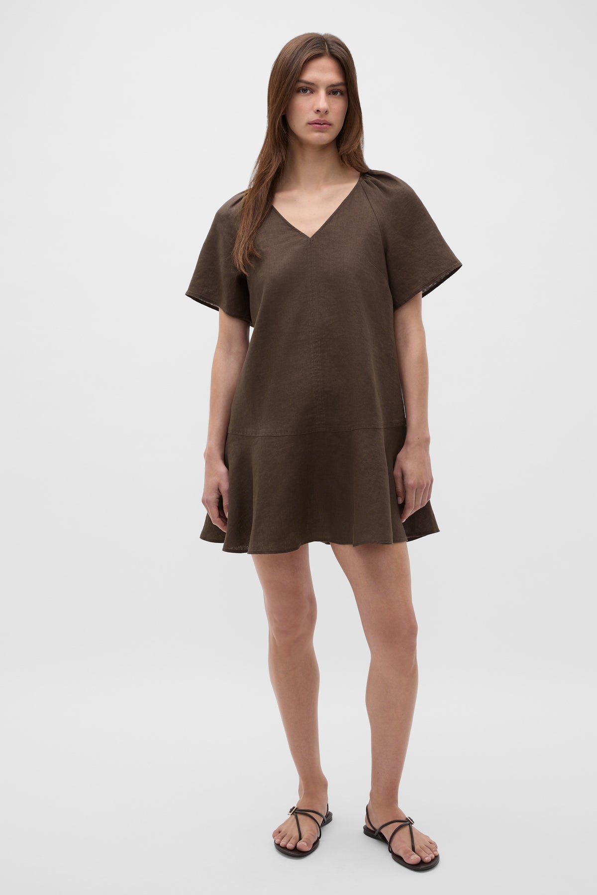 Core Linen Flutter Mini Dress