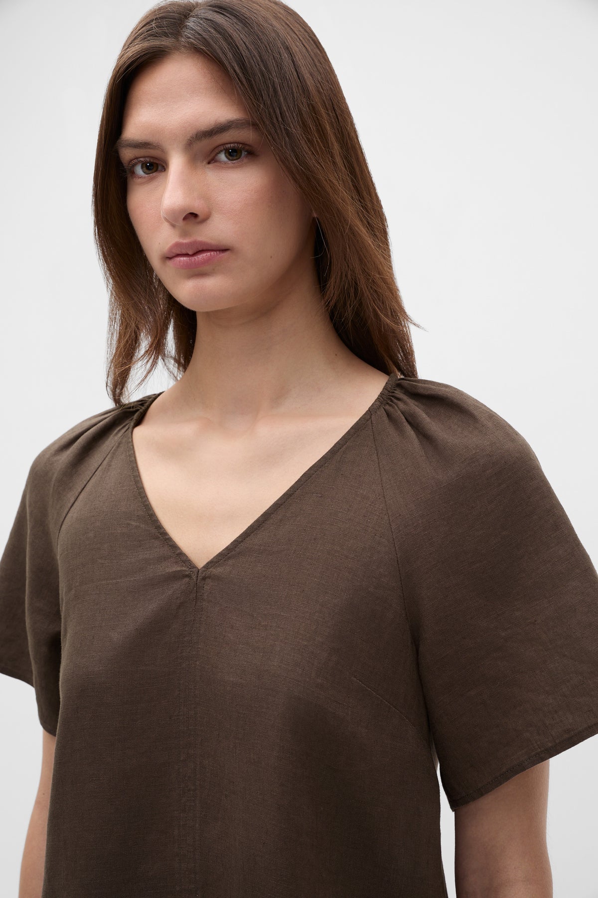 Core Linen Flutter Mini Dress