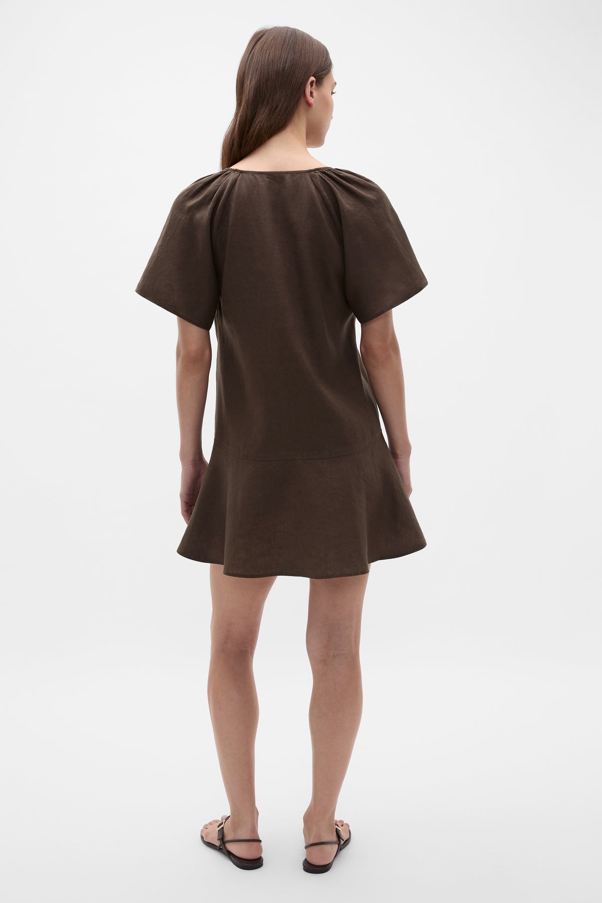 Core Linen Flutter Mini Dress