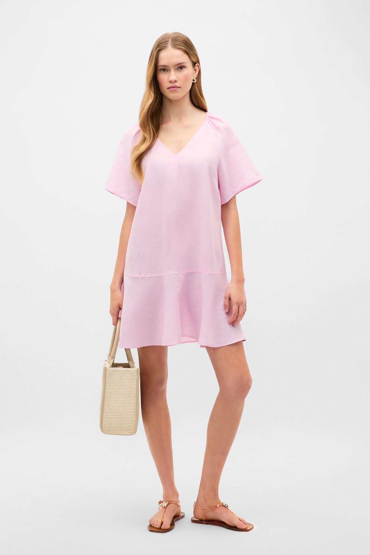 Core Linen Flutter Mini Dress