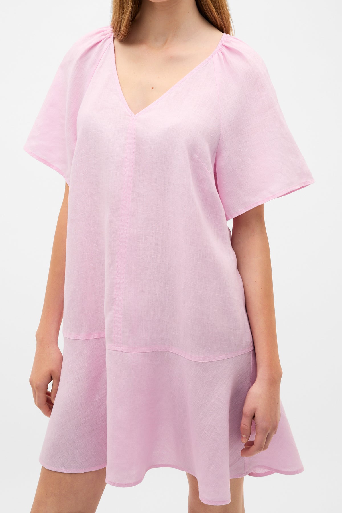 Core Linen Flutter Mini Dress