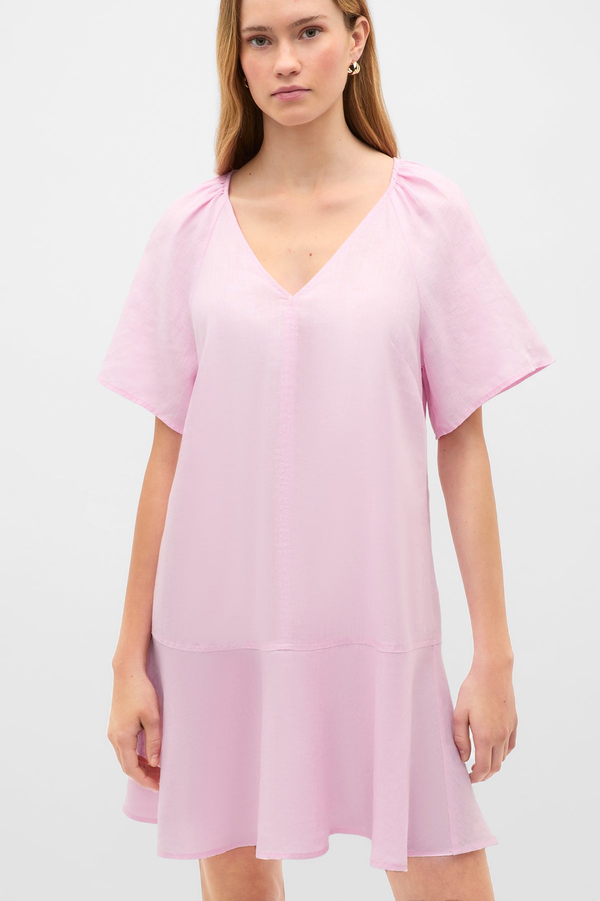 Core Linen Flutter Mini Dress