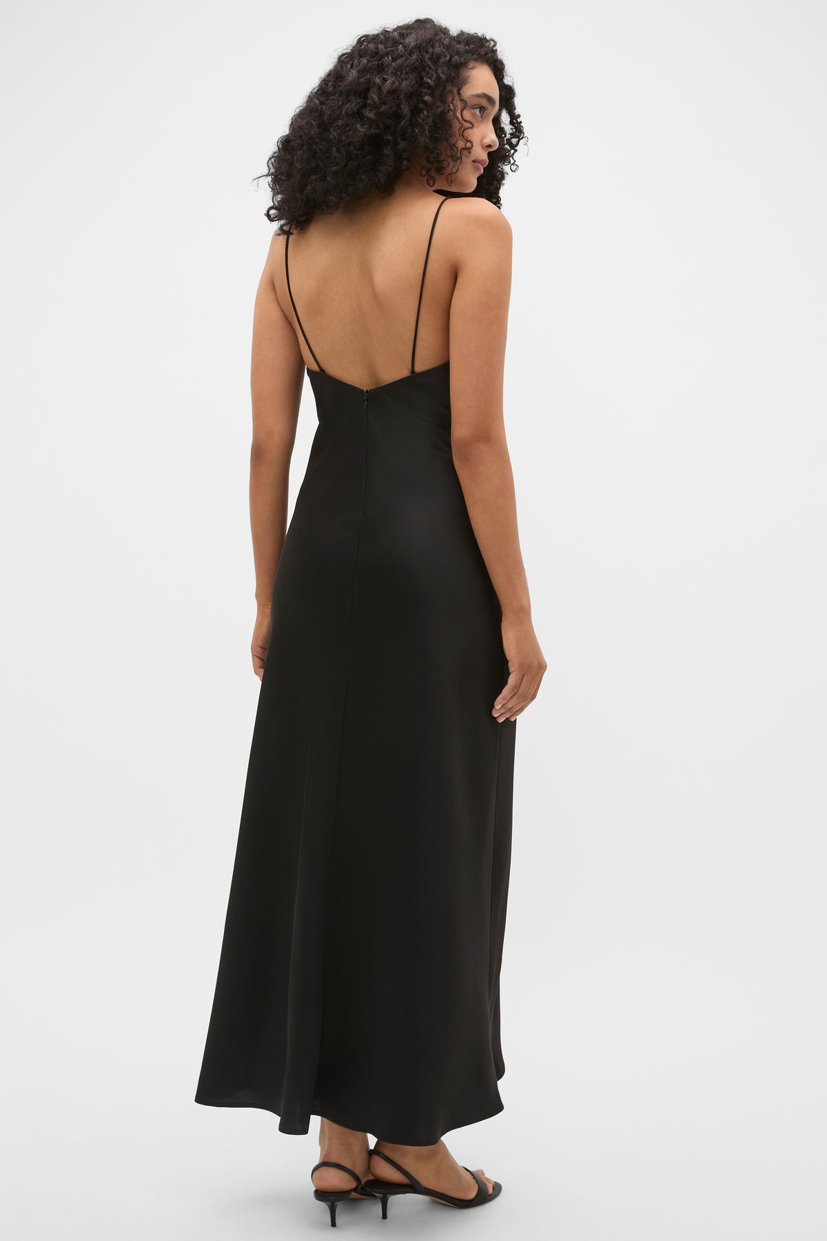 90s Satin Slip Maxi Dress