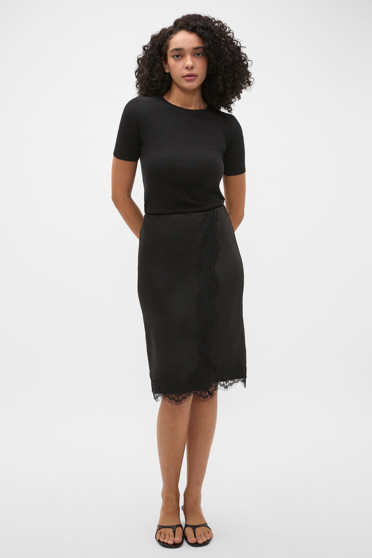 90s Satin Wrap Skirt