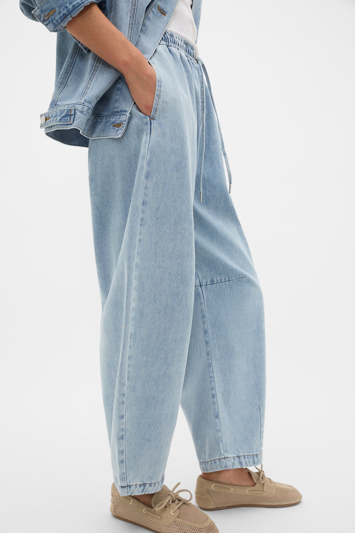 Soft Denim Elasticated Pant