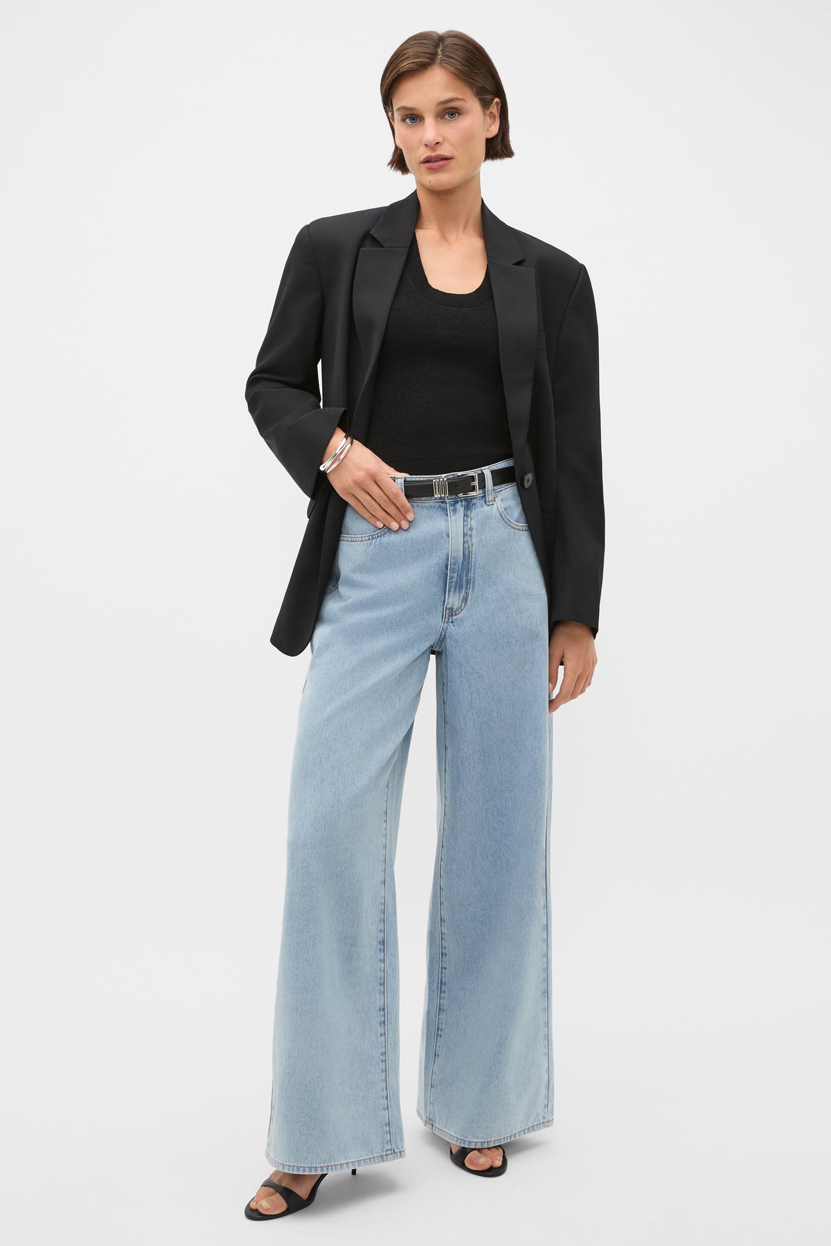 Denim Wide Leg Pant