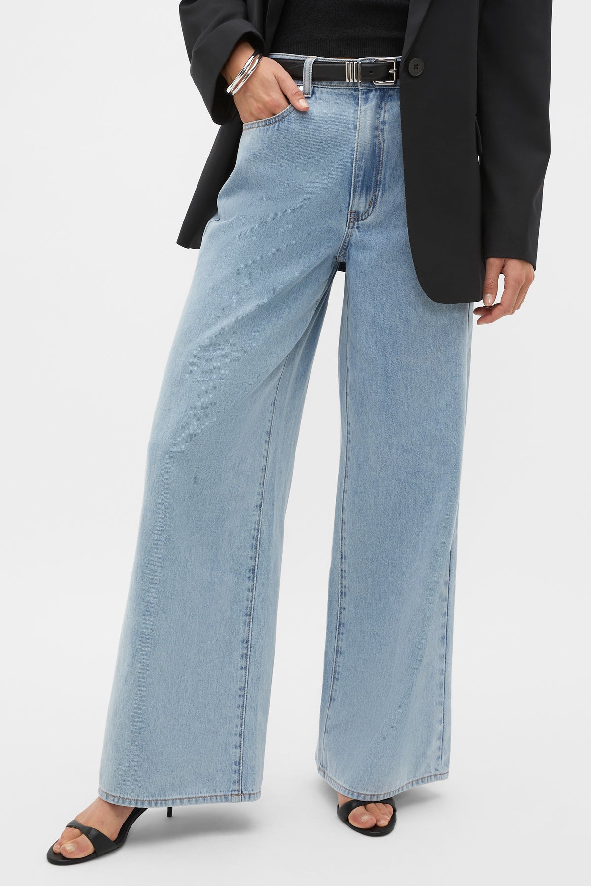 Denim Wide Leg Pant