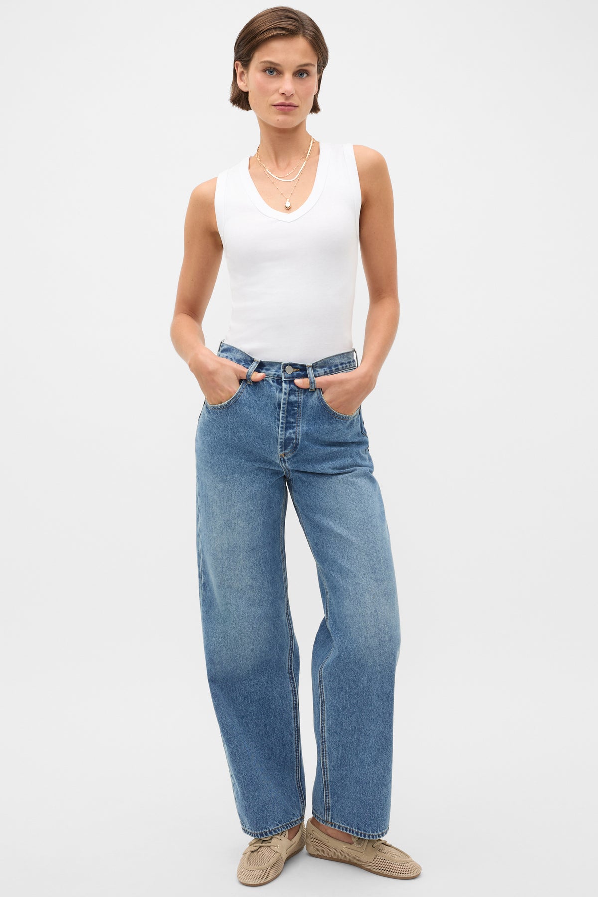 Straight Leg Denim Jean