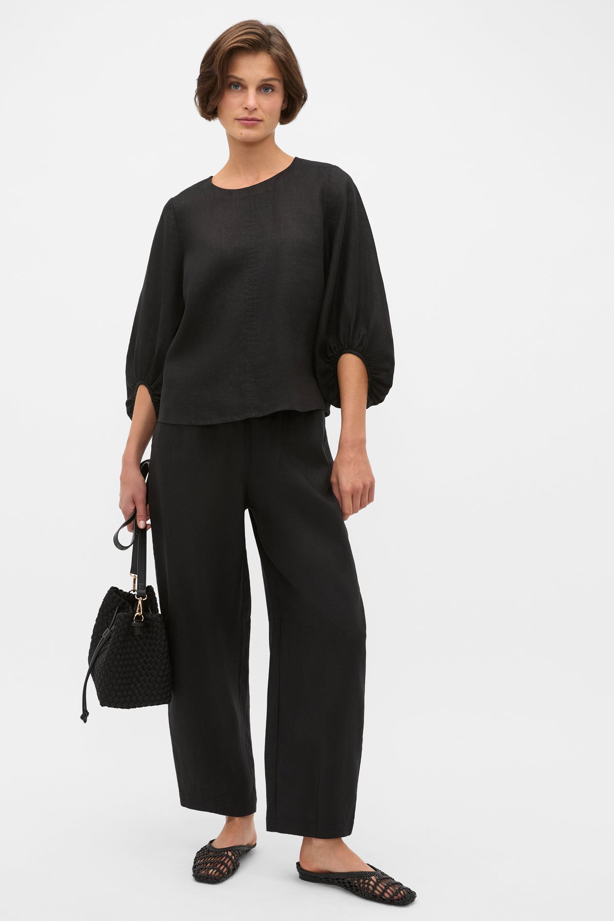 Core Linen Soft Barrel Leg Pant