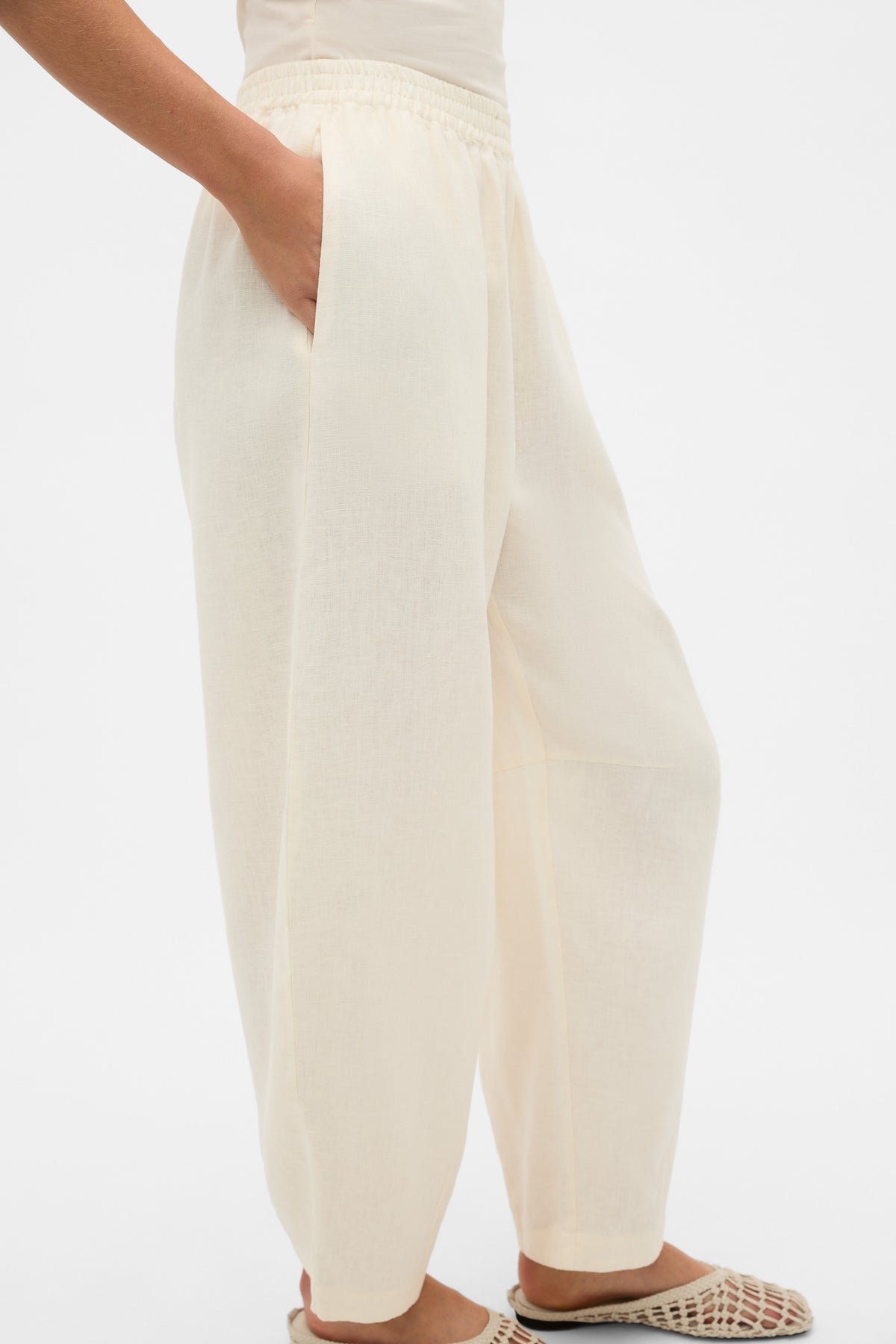 Core Linen Soft Barrel Leg Pant