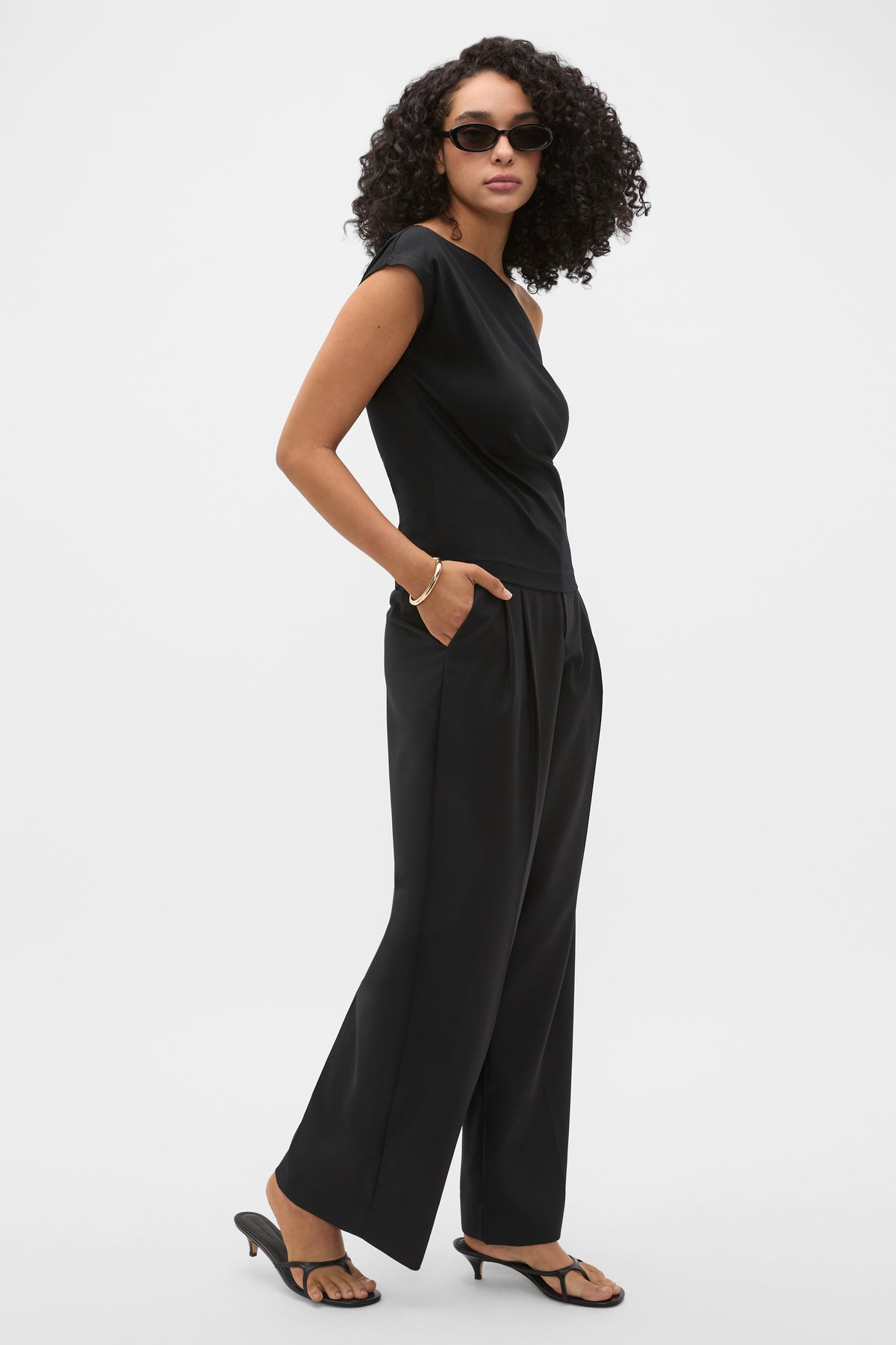 Wool Blend Tailored Pant