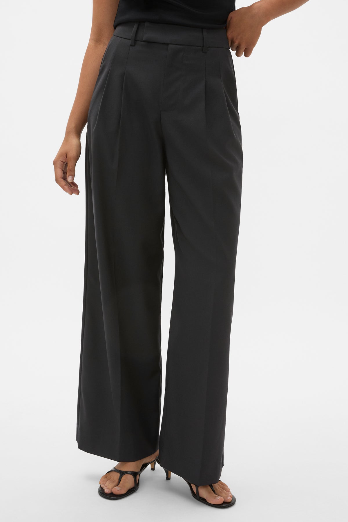 Wool Blend Tailored Pant