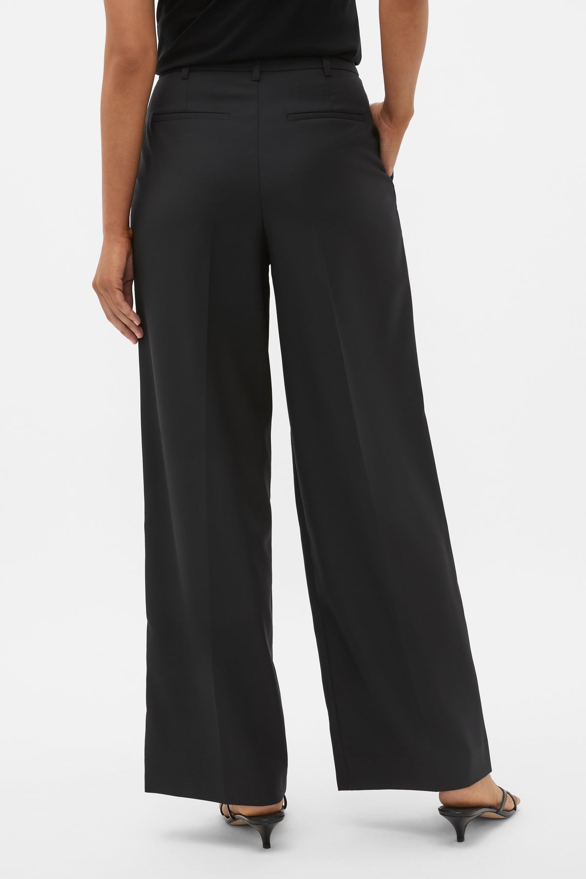 Wool Blend Tailored Pant