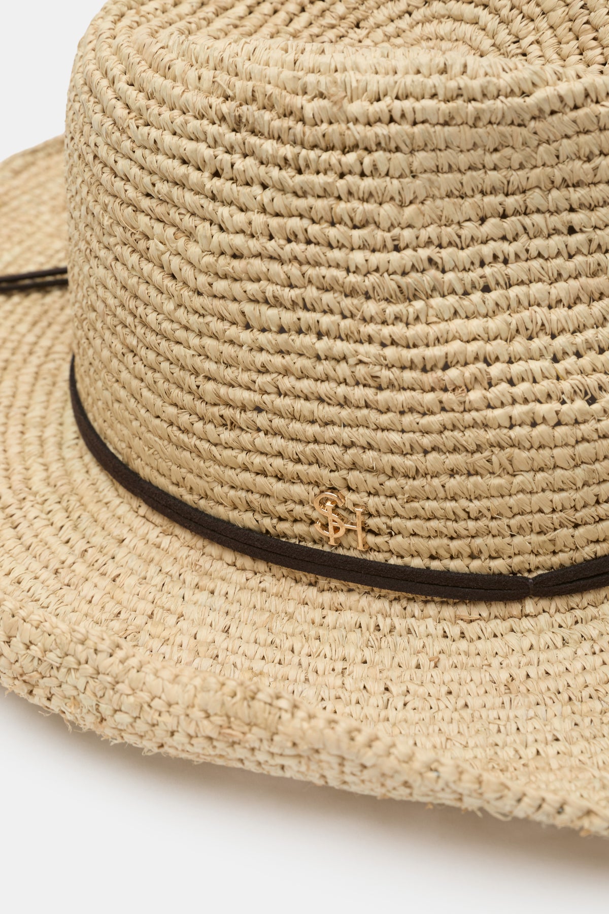 Wide Brim Raffia Fedora