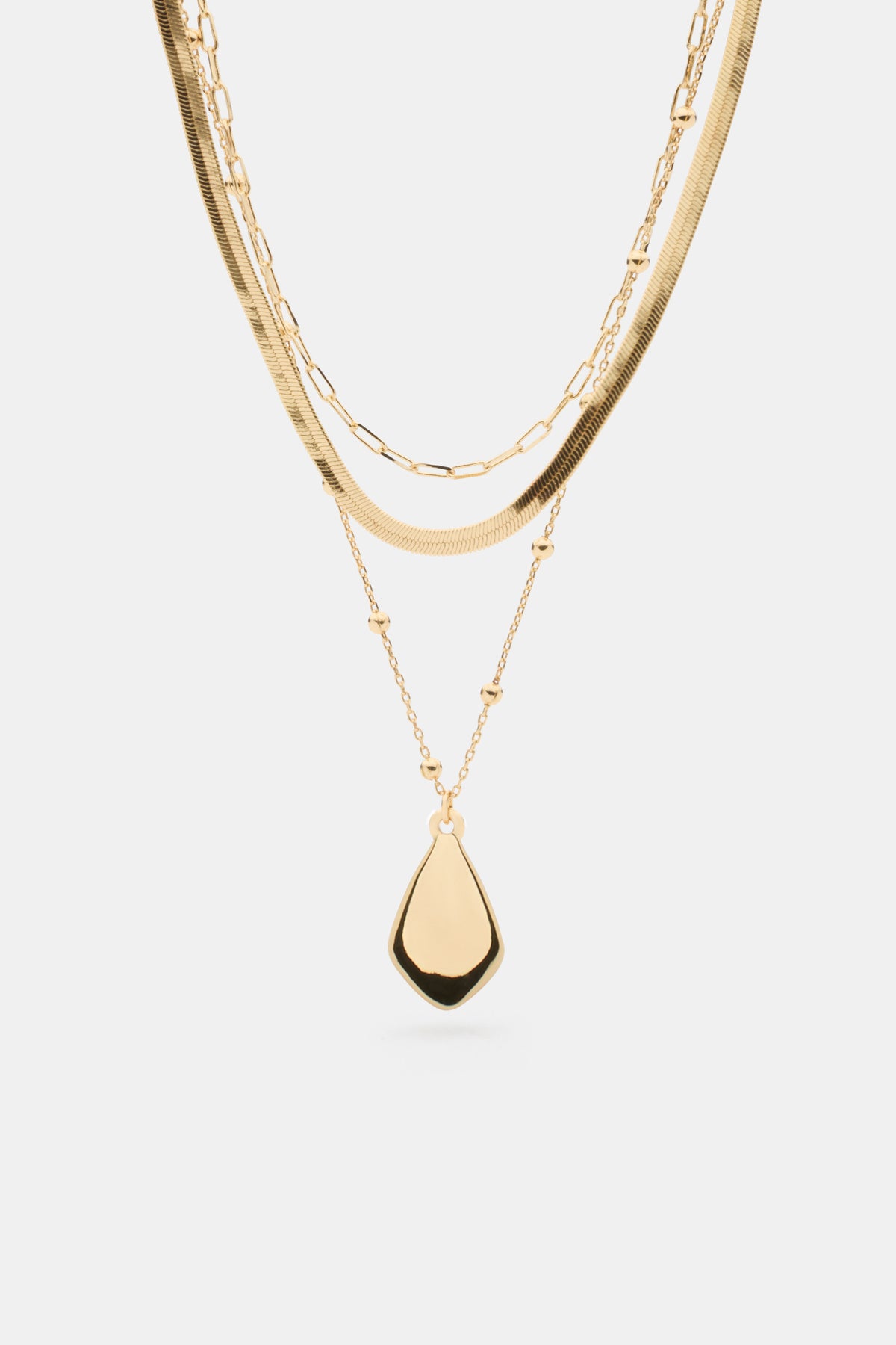 Oval Pendant Necklace