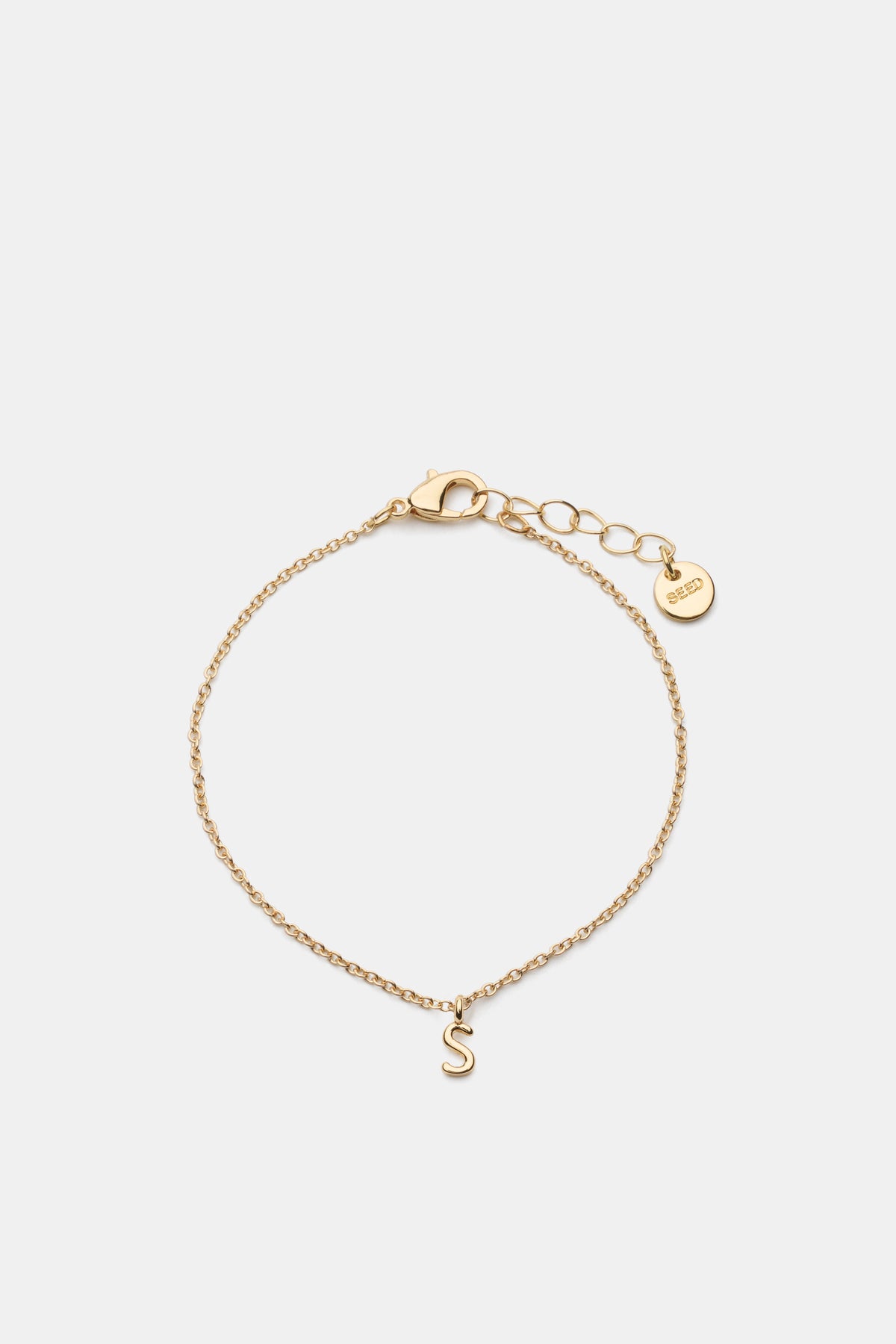 Gold Alphabet Bracelet