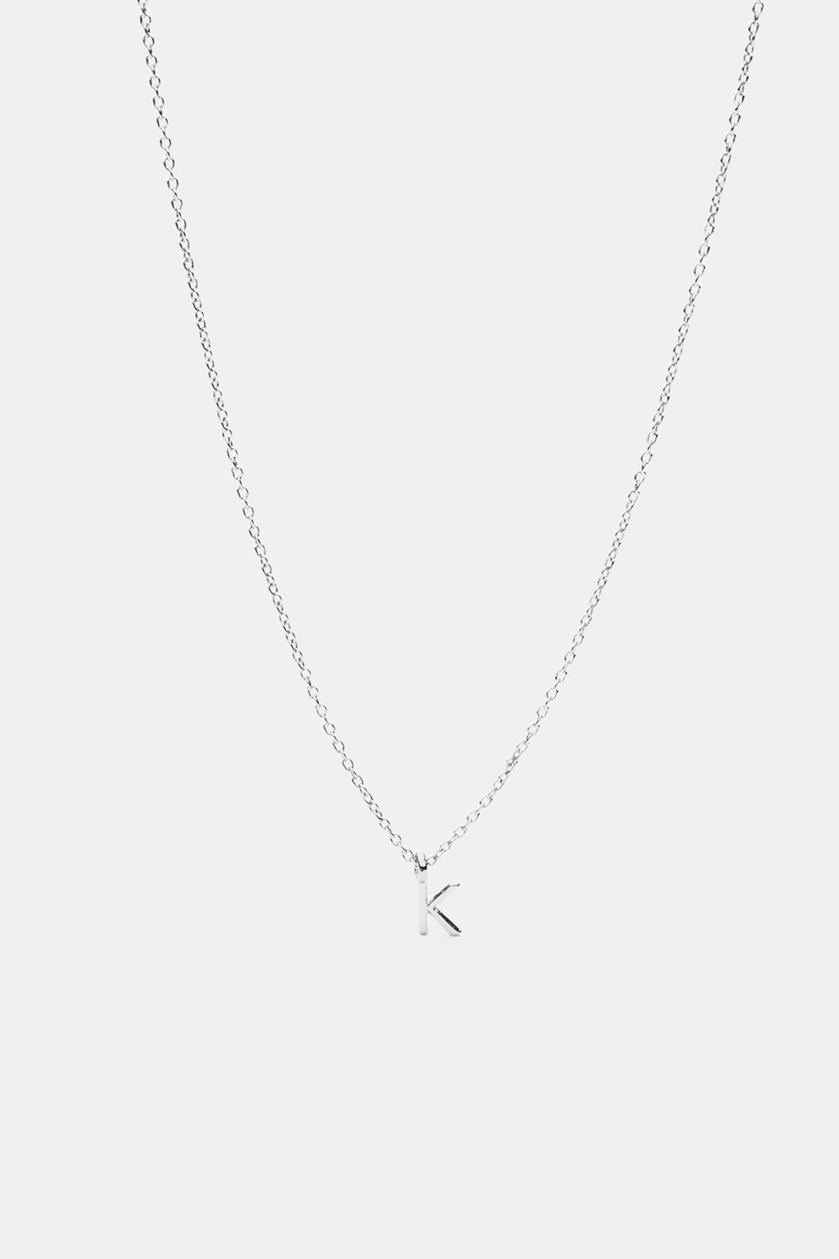Silver Alphabet Necklace