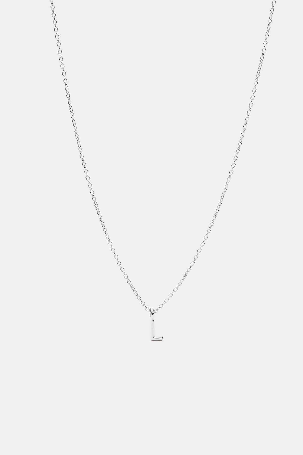 Silver Alphabet Necklace