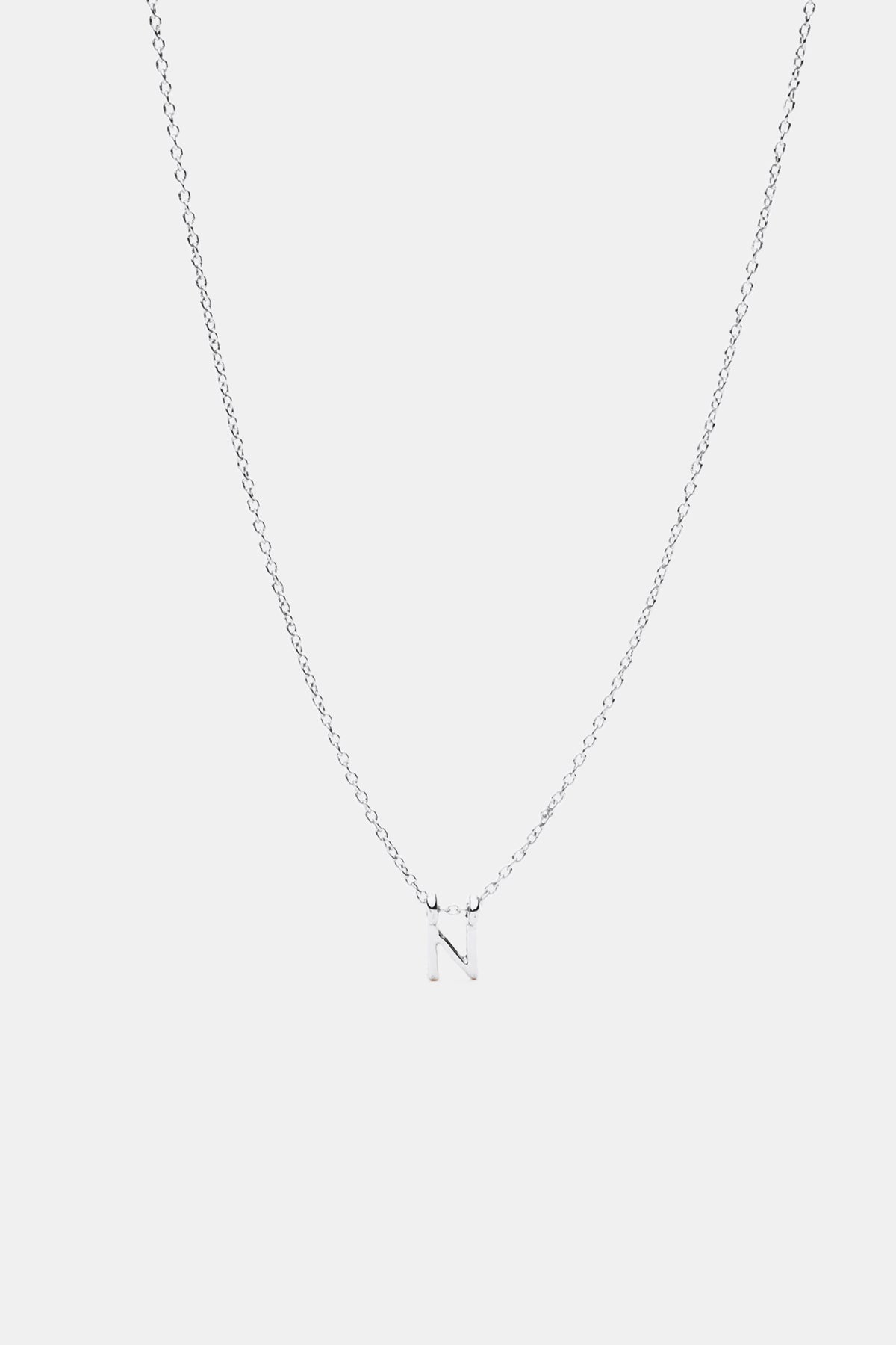 Silver Alphabet Necklace