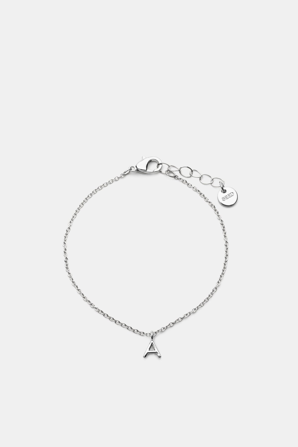 Silver Alphabet Bracelet