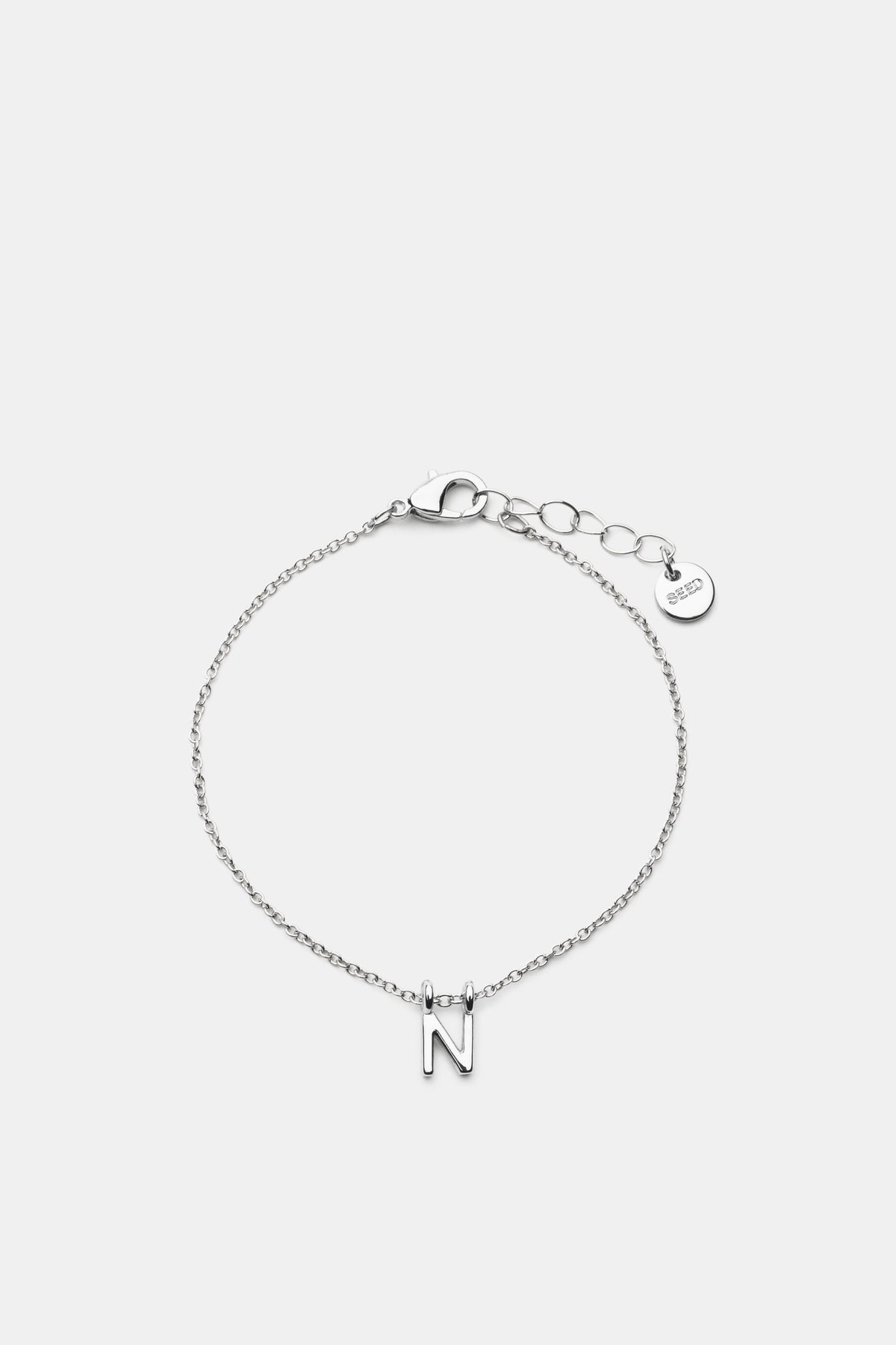 Silver Alphabet Bracelet