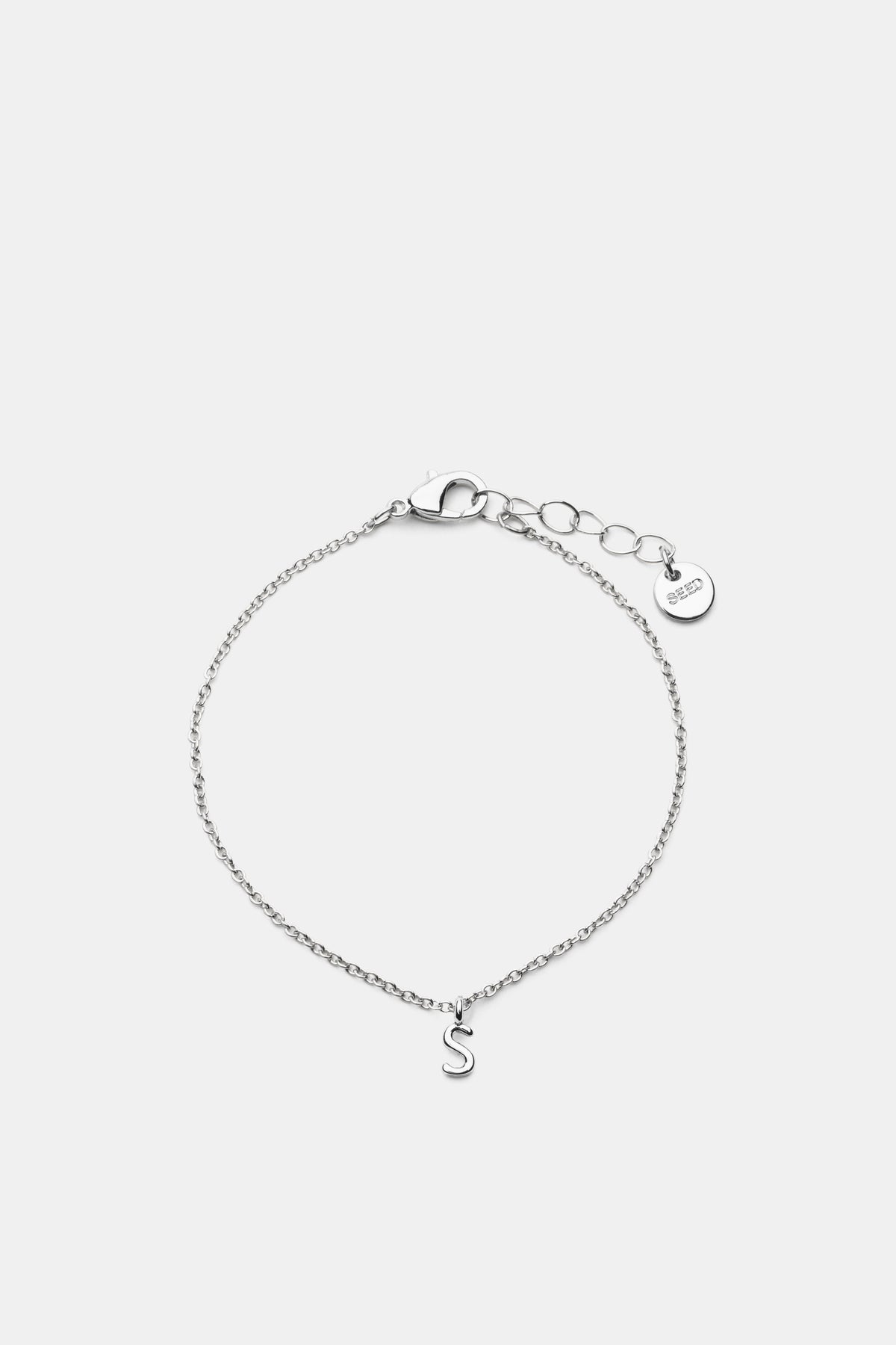 Silver Alphabet Bracelet