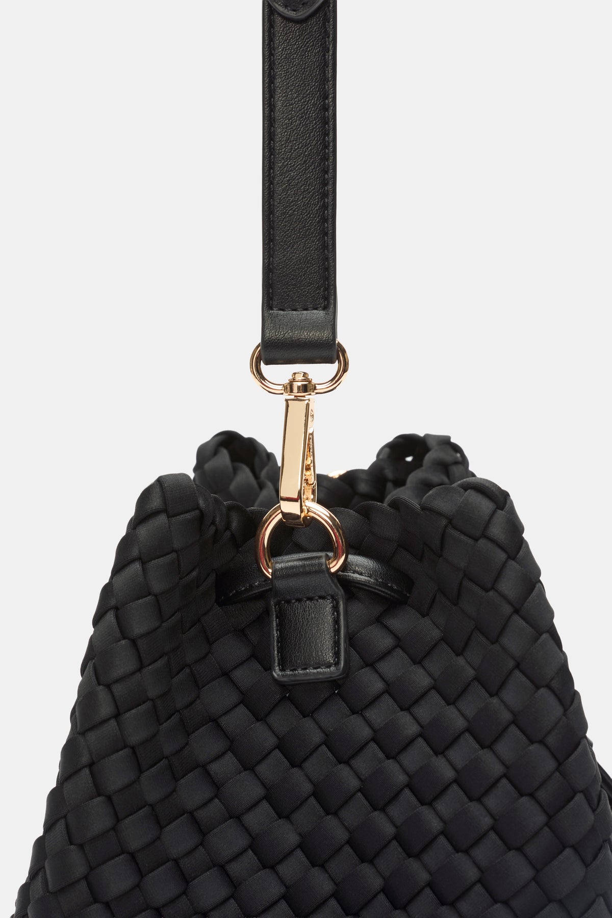 Woven Textured Bucket Bag