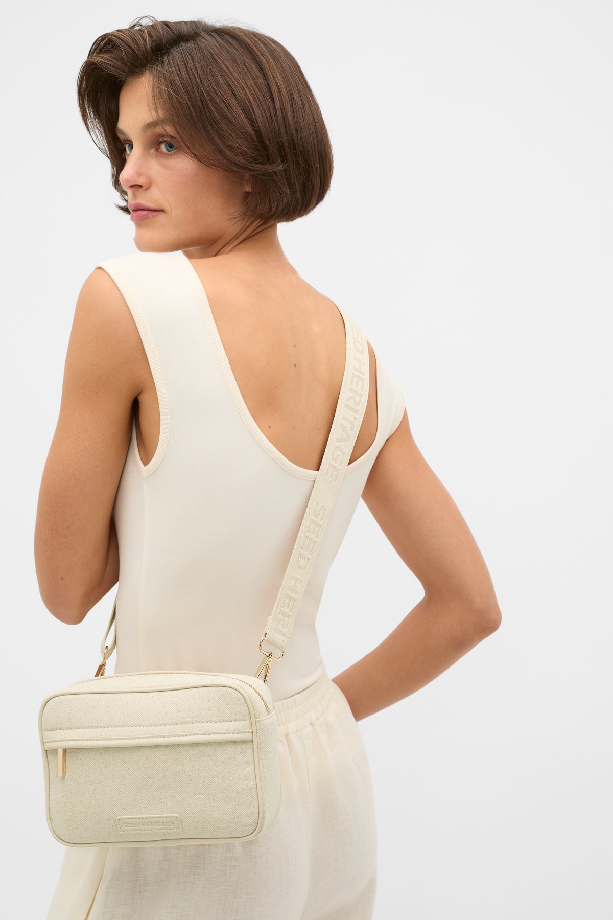 Mini Canvas Crossbody Bag