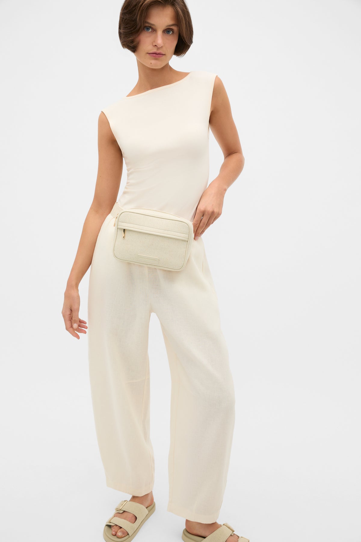 Mini Canvas Crossbody Bag