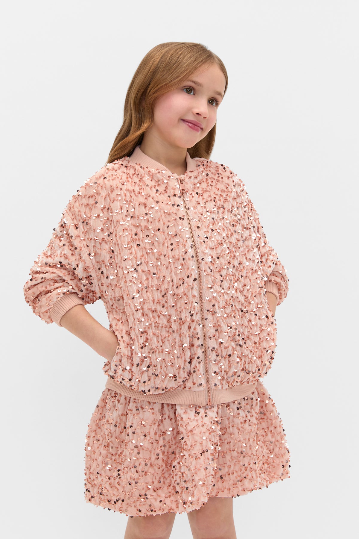 Sequin Bomber Jacket