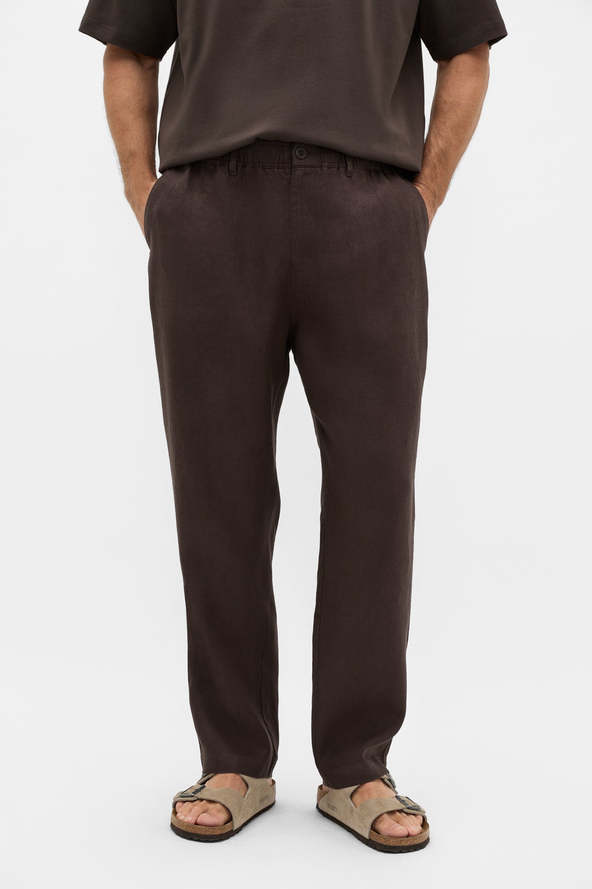 Pull On Linen Pant