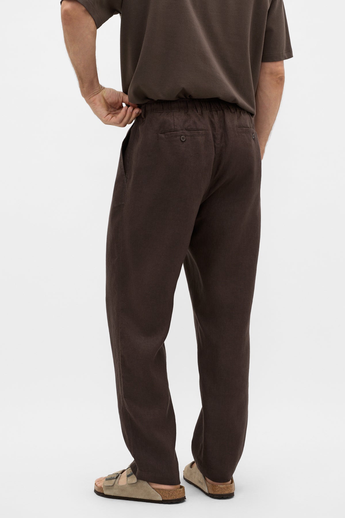 Pull On Linen Pant