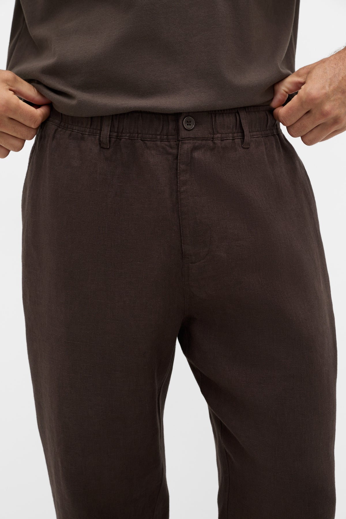 Pull On Linen Pant