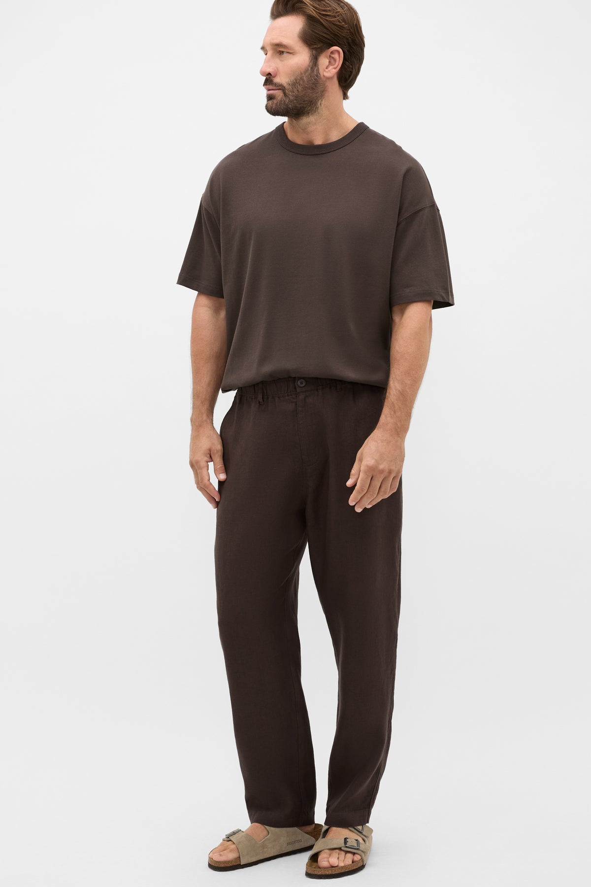 Pull On Linen Pant