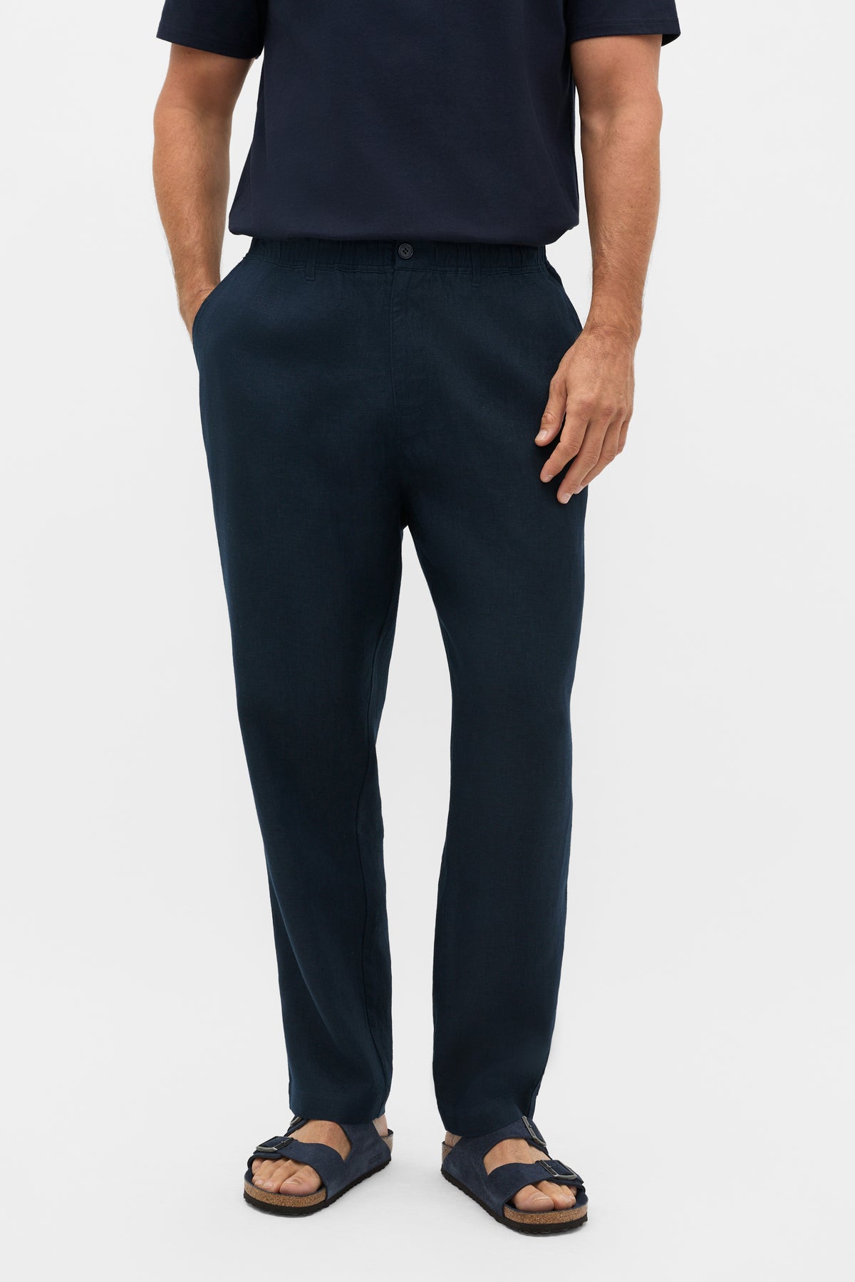 Pull On Linen Pant